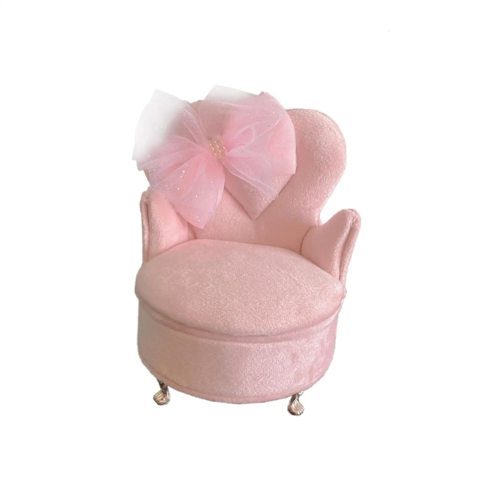 Couch Small Jewelry Storage Box Ring Holder Portable Fleece Inner Lining 250117