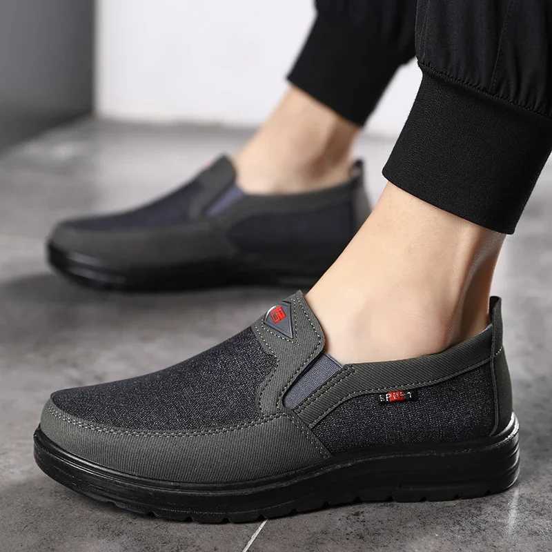 Lightweight Men Casual Shoes Canvas Shoes Wear-resistance N-slip Mens Loafers Breathable Comfort Driving Shoes Zapato HombreXJ250118