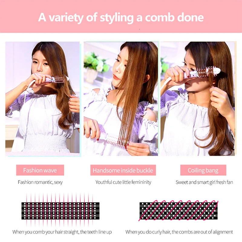 Mini Hair Curler Straightener 2 in 1 Hair Wave Curling Iron Professional Hair Straighteners Fashion Styling Tools 250121