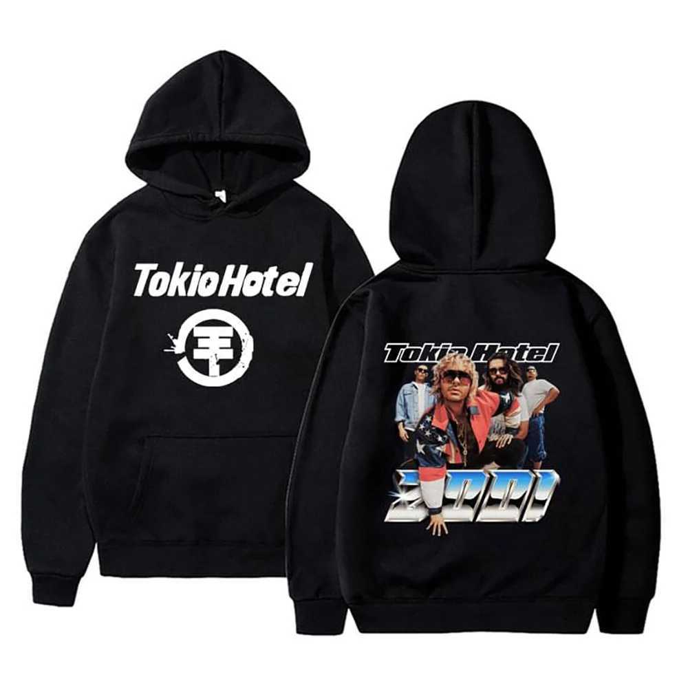 Tokio Hotel Hoodies rock band rapper Kaulitz 89 Print Sweatshirts M nner Frauen Hip Hop Streetwear Hoodie bergro e y2k Kleidung W250117