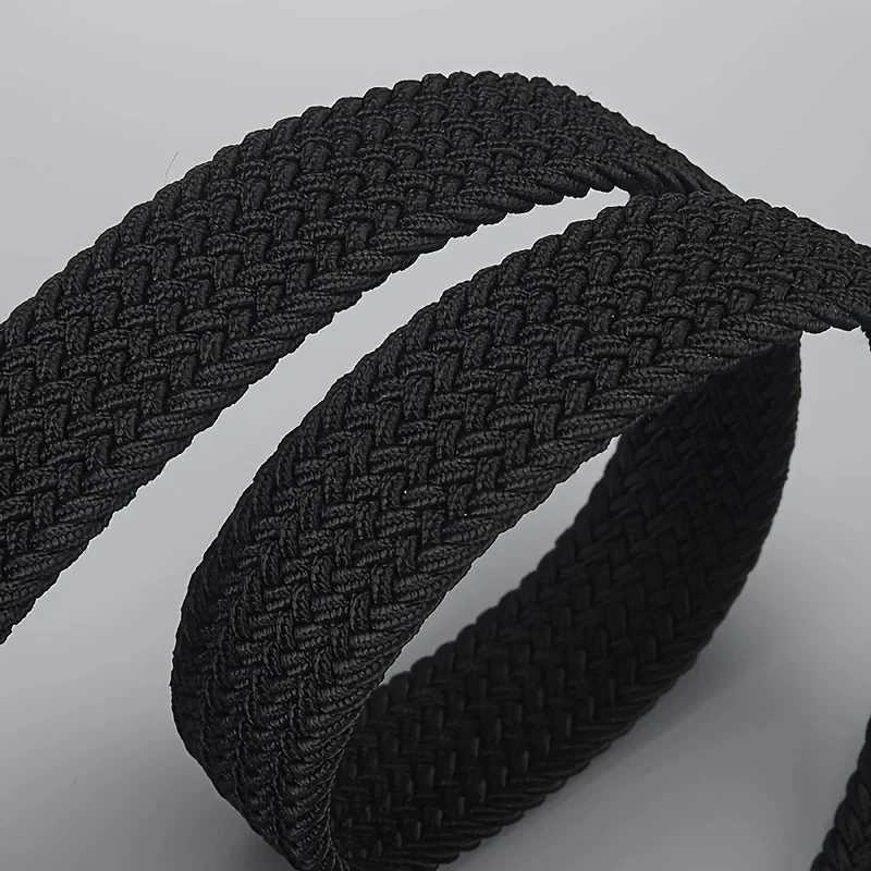 Mens casual womens elastic band outdoor sports womens waist belt without stamping climbing work belt W250120