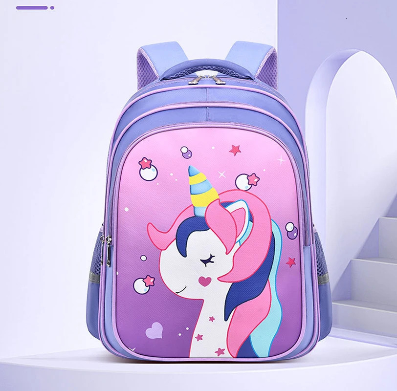 Kid Backpack For GirlsKids Unicorn Backpack Primary School Bag Children Waterproof Bookbag Cartoon 250121