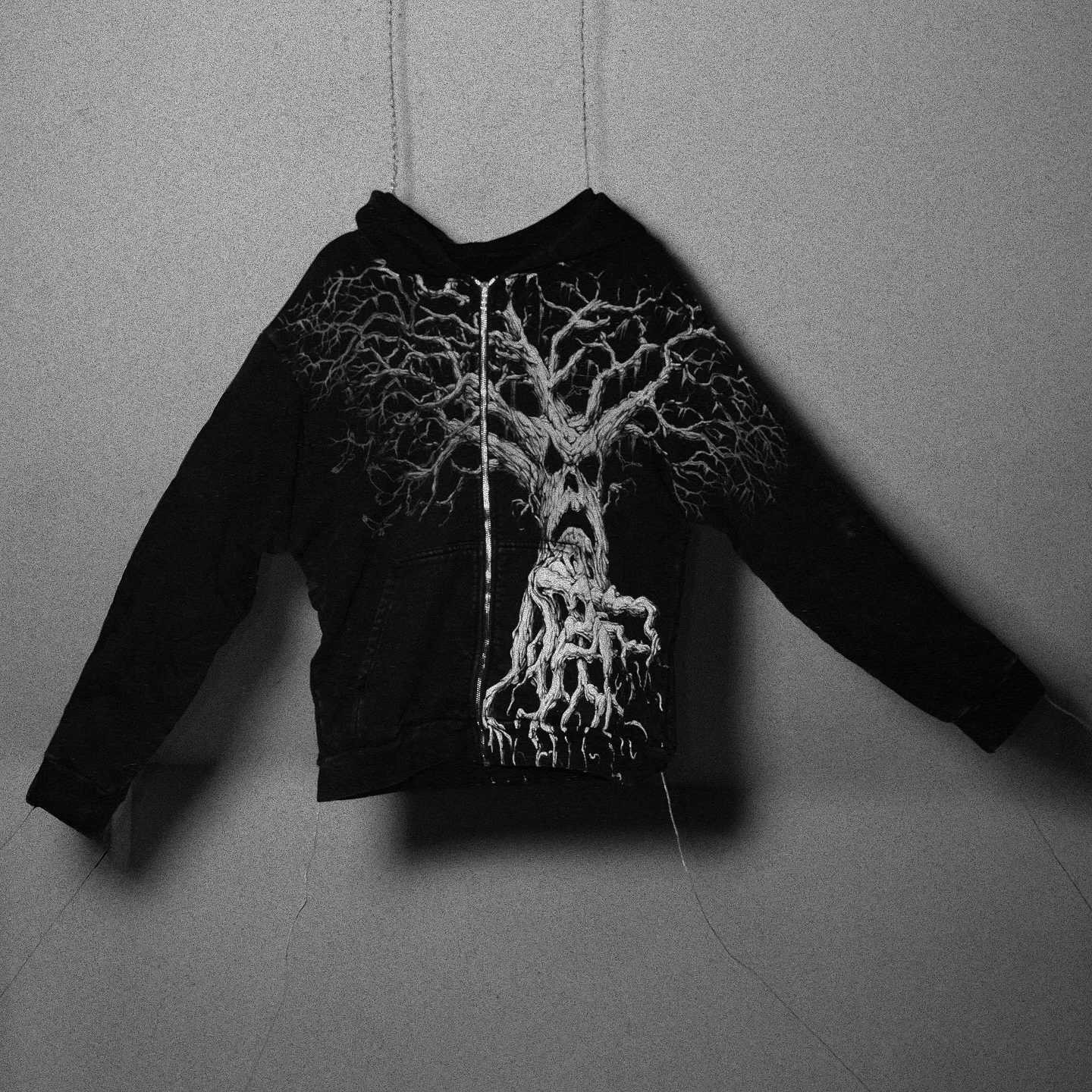 Y2k Retro Gothic Zip Up Hoodie for Men Punk Washed Oversized Loose Cotton Zipper Jacket Hip Hop Streetwear Sweatshirt W250117