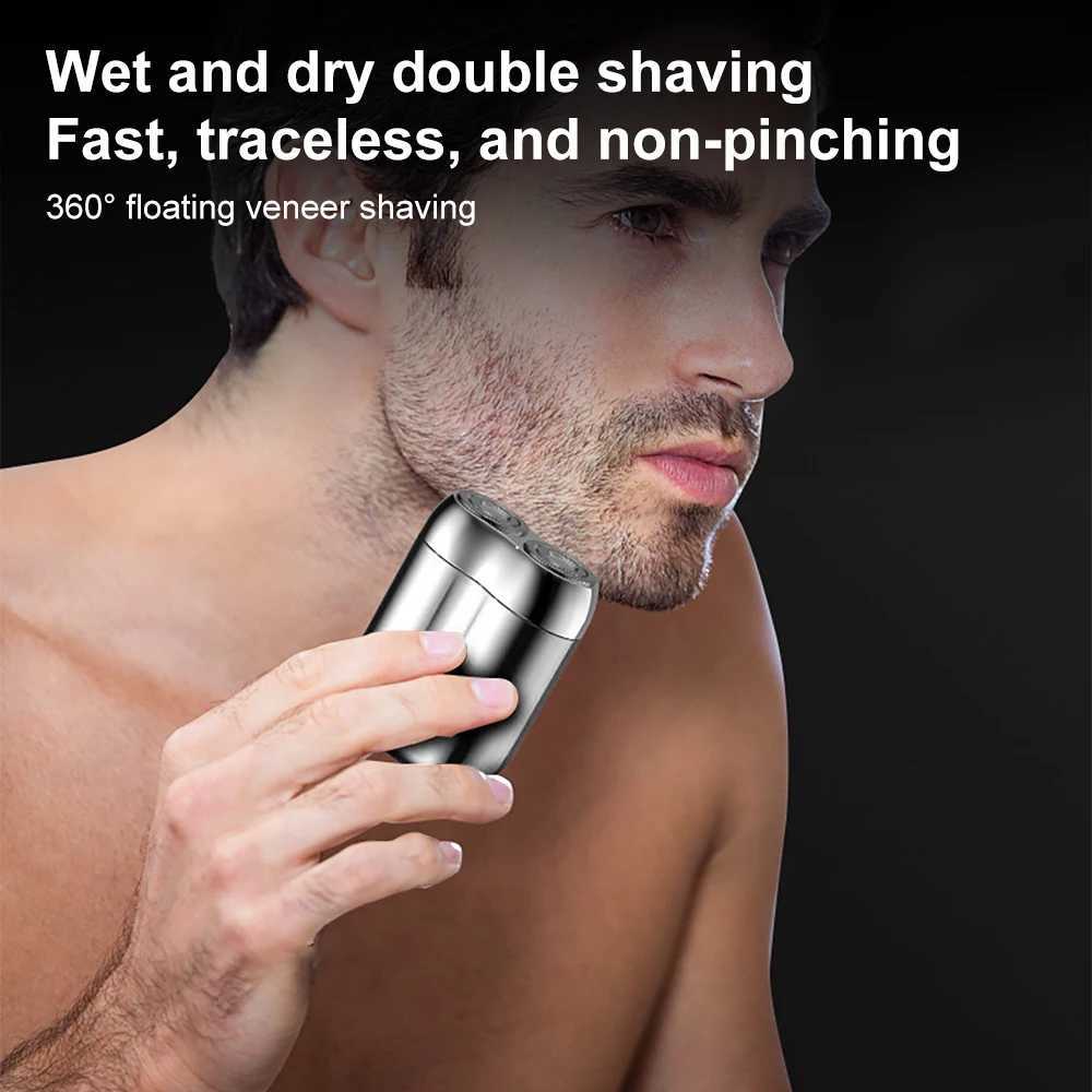 INSMART Mini Electric Shavers Portable Razor Men Type-C Rechargeable Shaving Beard Mane Trimmer Dry Wet Shaving WashableW250117