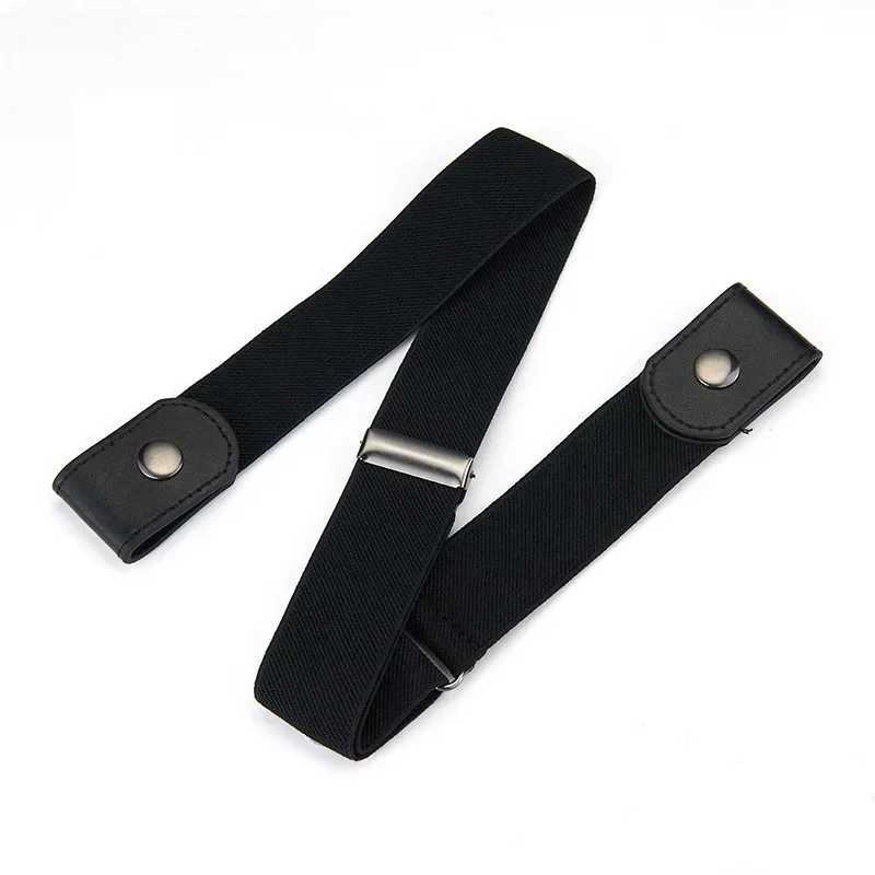 New Adjustable Stretch Elastic Waist Band Invisible Belt Buckle-Free Belts for Women Men Jean Pants Dress No Buckle Easy To Wear W250120