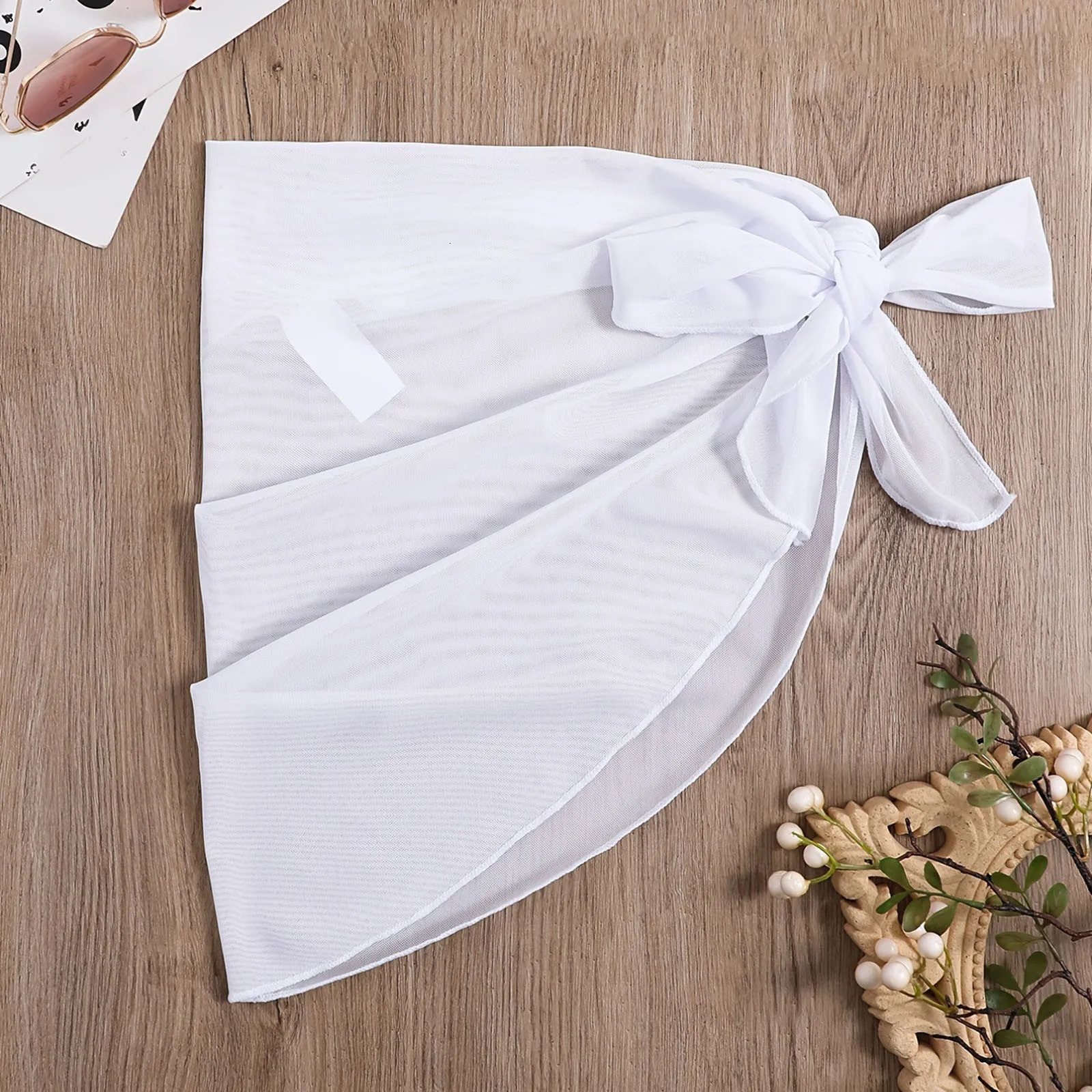 Women 1 Piece Cover Up Skirt Without Bikini Beach Wrap Shiny Wraps Ups For Swimwear Summer 2024 250120