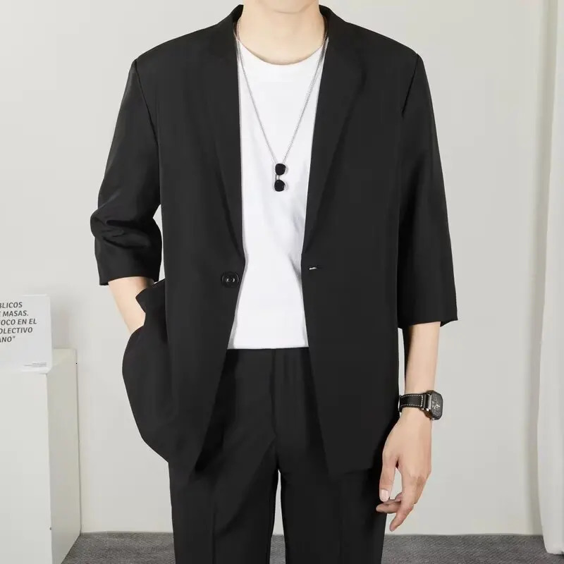 Spring Autumn Mens Suit Jackets Korean Clothes Men Formal Man Clothing Blazzer Casual Sacks Male 250115