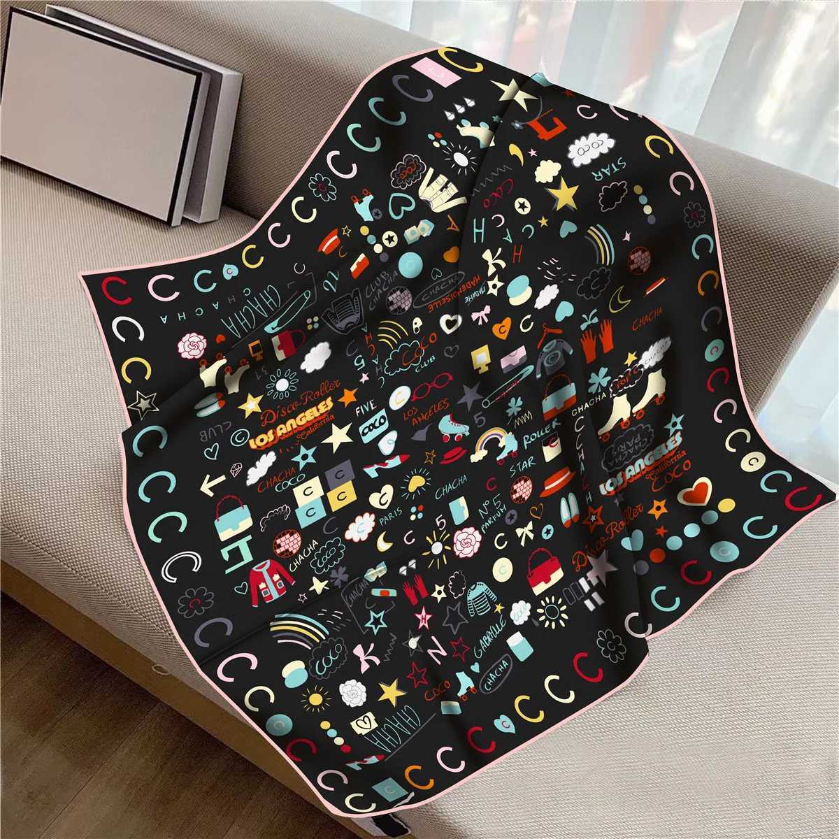 90Cm Autumn New Clothes Bag Small C Twill Silk Womens Decoration Sunscreen Shl Large Square Scarf Headscarf Scarf W250118