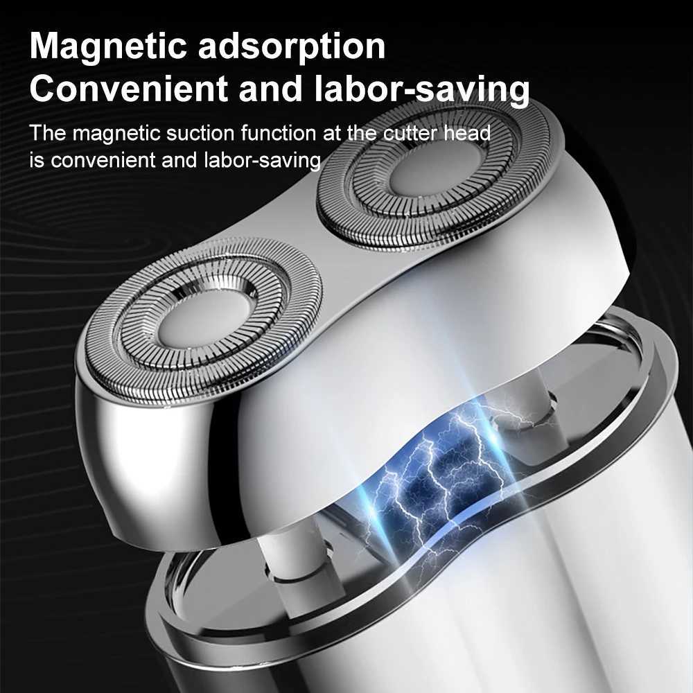 INSMART Mini Electric Shavers Portable Razor Men Type-C Rechargeable Shaving Beard Mane Trimmer Dry Wet Shaving WashableW250117