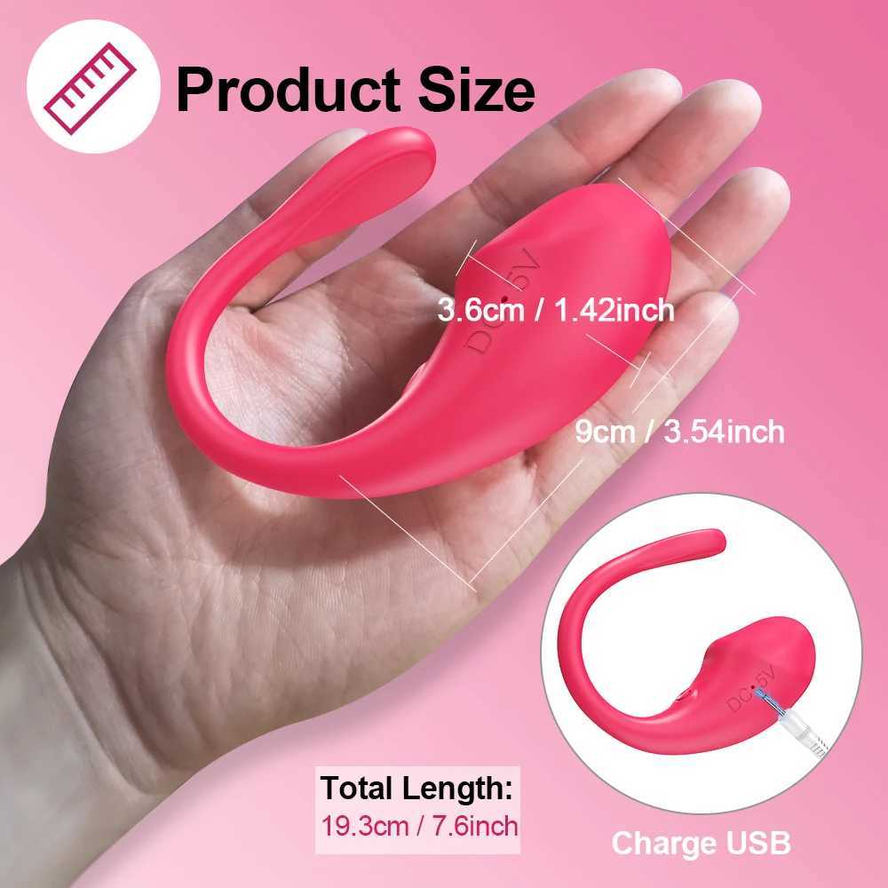 Application controlled clitoral vibrator for female clitoral stimulator female G-spot wearable egg vibrator sex toy adult product W250117