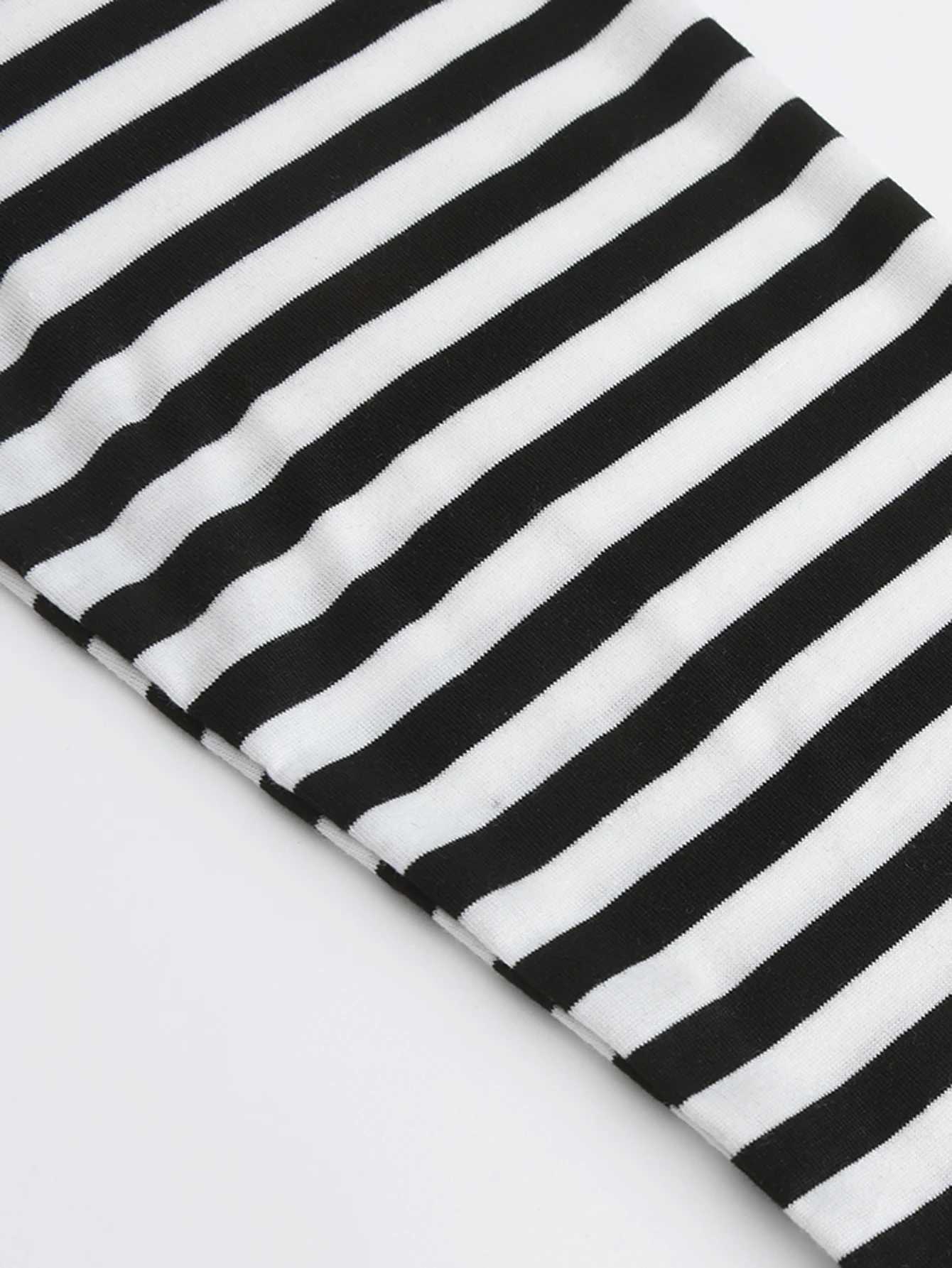 Mens casual striped crew collar T-shirt - comfortable stretch easy care classic spring/autumn style W250117