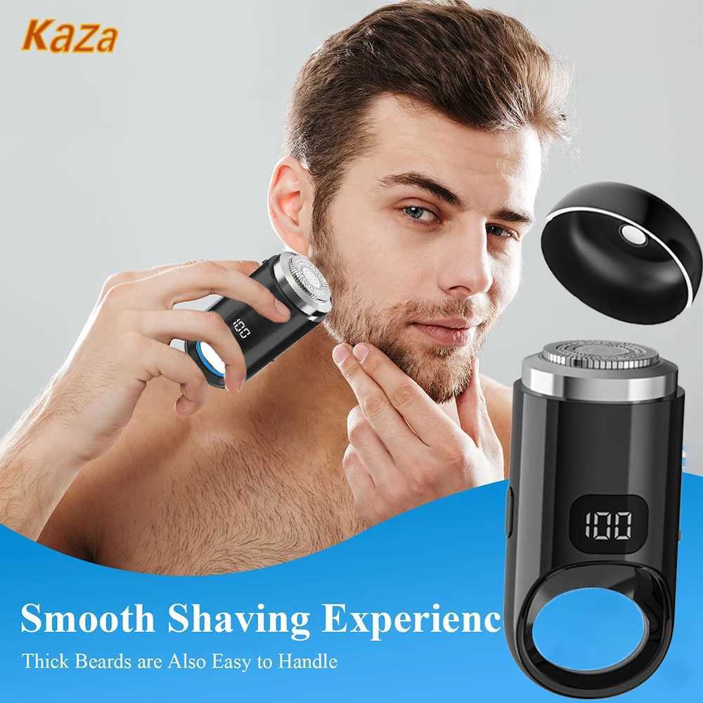Electric Razor for Men Rechargeable Mini Shaver Wet-Dry Beard Body Hair Trimmer Portable Mens Electric Shaver Pocket RazorW250117