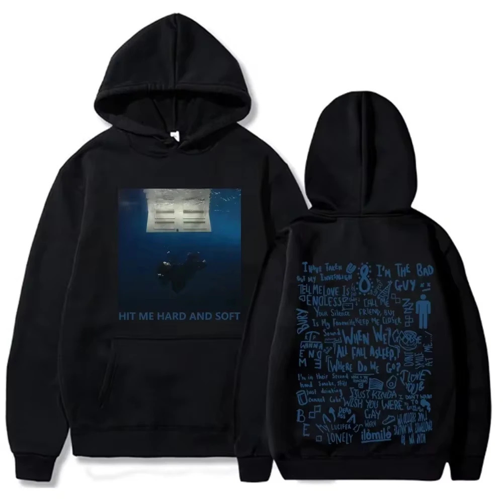 Hit Me Hard and Soft Tour Hoodies Streetwear Men Women Fashion Vintage Sweatshirts Casual Oversized Pullovers Fans Gift 250122