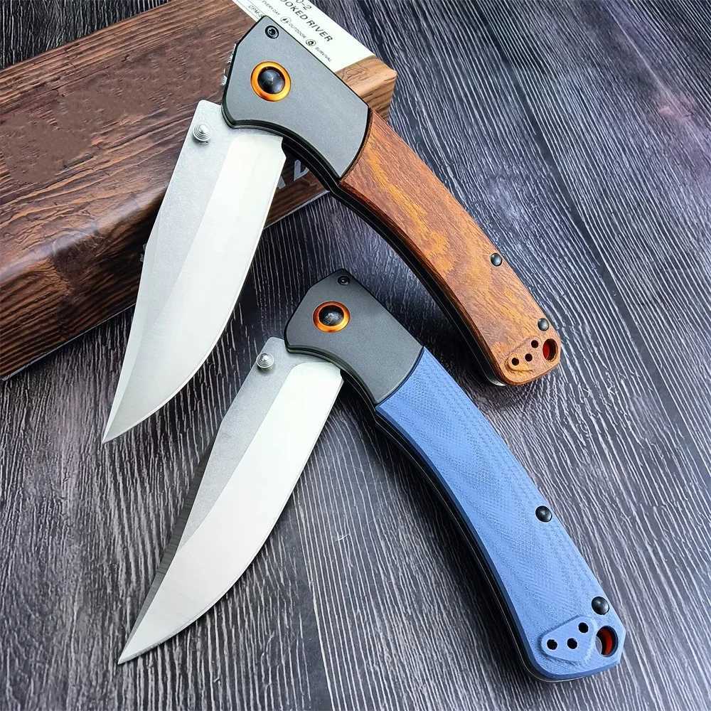 Tactical BM 15080 Folding Pocket Knives Outdoor Cam CPM-S30V Drop-Point Blade Wood/G10 Hand Hunting Self-dense ToolsXJ250118