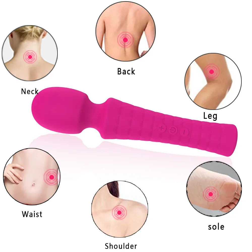 8 Frequency 5 Speed Vibrators Rechargeable Female G Spot Vagina Clitoris Stimulator AV Stick Masturbation Massage Stick Sex Toys 250114