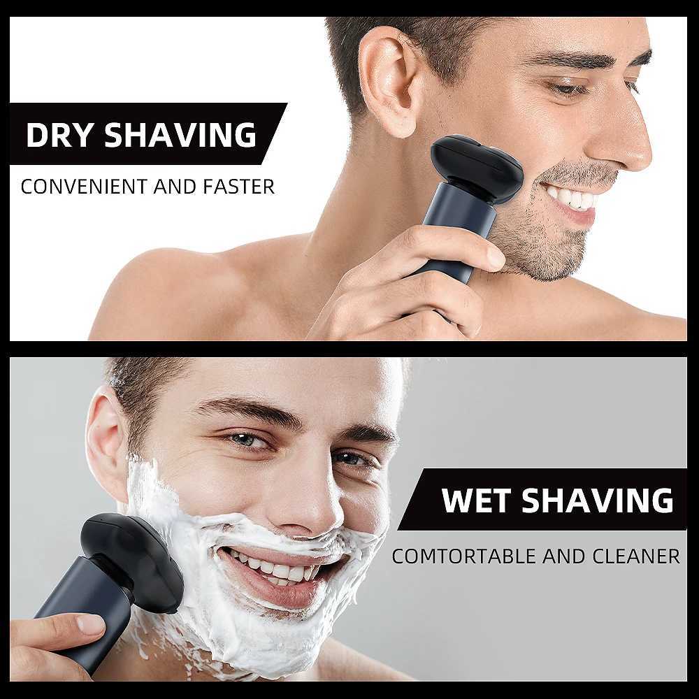 Sejoy Electric Shaver For Men 180 Min Dry Wet Shaving Razor Lpx7 Waterproof Type-C 3d Floating Cutter Head Mens Electric ShaverW250117