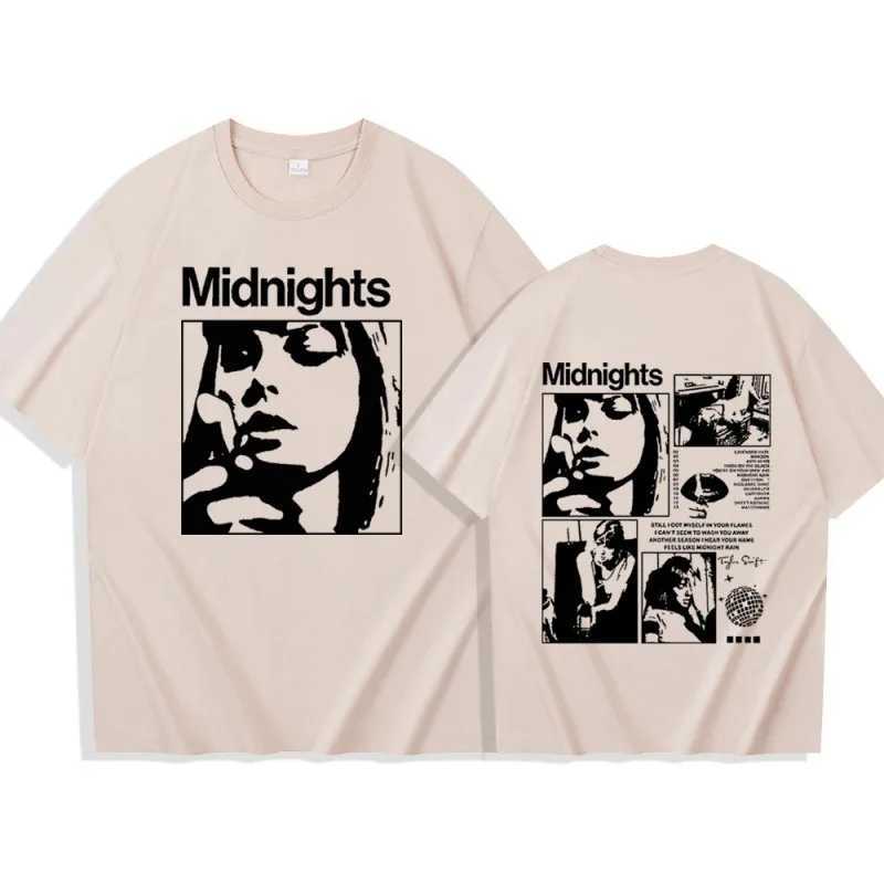 Eras Tour T-shirt Womens Short sleeved Fashion Y2K TShirts for Fans Gift Midnights Harajuku Retro Lazy High quality T-shirt W250117