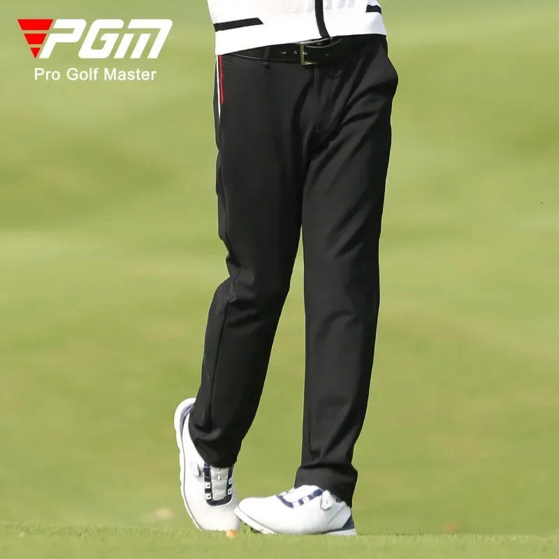 PGM Mens Golf Pants Autumn Winter Thickened Plush Thermal Sports Pants Golf Wear for Men XXS-XXXL KUZ137 250114