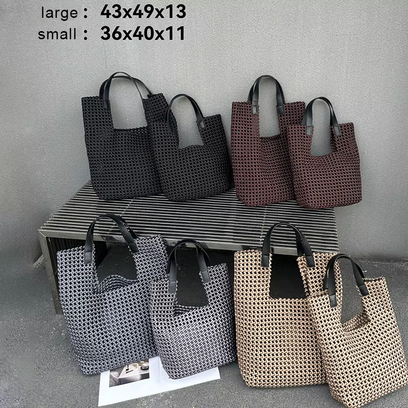Fashionable Hollow Design Brandat Bags Original Women Bag Handbag Ladies Fashion 2024 New Hand Knitting Youth Women's Handbags