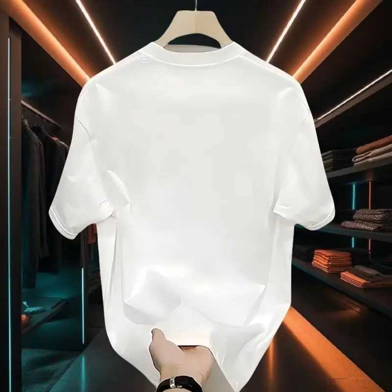 Short Sleeve T-shirt Pure Cotton Smooth Shirts Fashion Personality Comfortable Print Basic Y2k Streetwear Harajuku Mens Clothin W250117