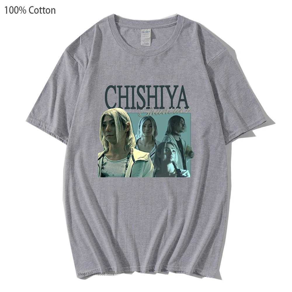 Anime Alice In Borderland T-Shirts Chishiya Printed Tshirts Men Fashion Tops 00% Cotton Women Clothing Y2k Clothes Summer Tops W250117