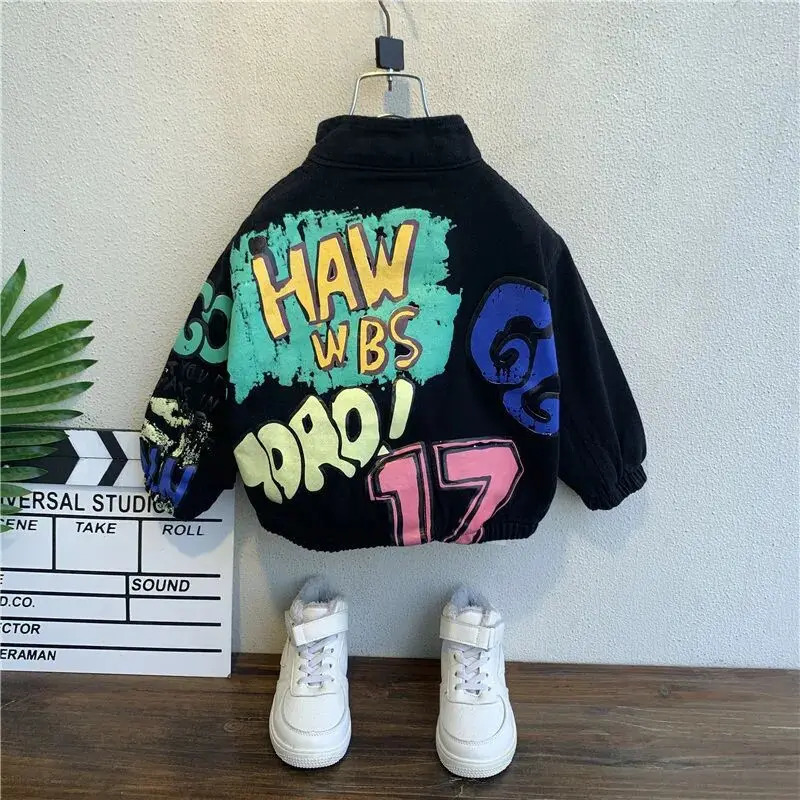 Boys Jacket Spring and Autumn Childrens Denim Top Boys Casual Jacket Jeans Kids Coat For Boy Baby 2 4 6 8 10Y 250114