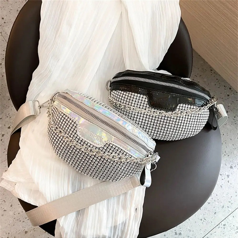 Casual Rhinestones Waist Pack Shiny Crystal Fanny Packs Crossbody Bags Evening 250122