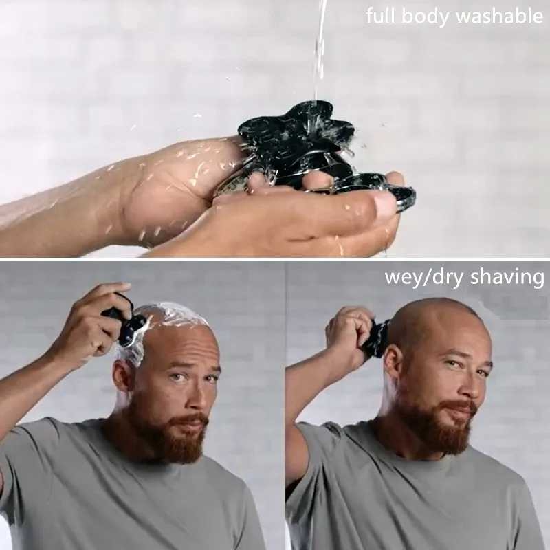 Professional electric shaver mens wet dry head electric shaver beard trimmer rechargeable shaver mens beauty kitW250117
