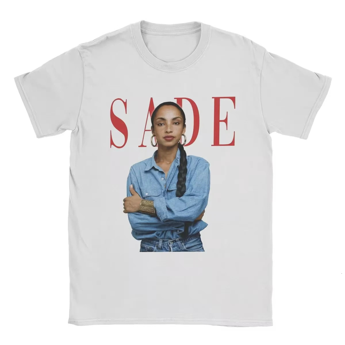 SADE Y2K Vintage Harajuku Streetwear Print Oversized T Shirt Goth Casual Loose Short Sleeve Hiphop Tops Men Women Clothes tees 250122