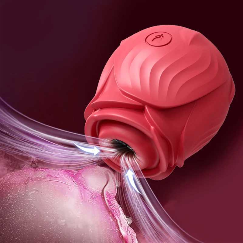 Rose Sucking Licking Vibrator For Women 10 Modes Clitoris Nipples Stimulator Clit Sucker Massager Female Masturbators Sex toys W250117
