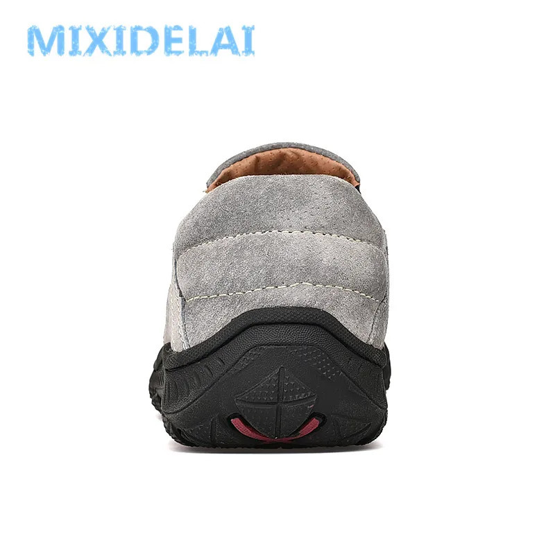 MIXIDELAI Moccasins Male Loafers For Men Shoes Slip On Flats Genuine Leather Driving Walking Soft Footwear Quality Spring Boat 250113