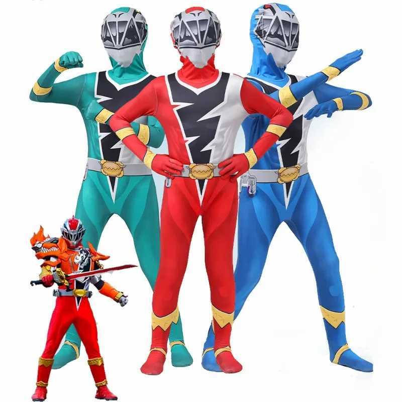 Anime Cosplay Kids Ranger Knight Dragon Team Cosplay Costume Jumpsuit Halloween Party Cosplay Halloween Carnival Suit W250117