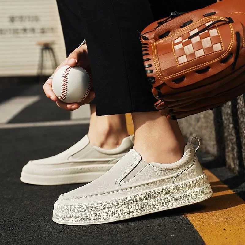 Mens Genuine Leather Shoes Luxury Business Casual Shoes Slip Loafers Comfort Driving Shoes for Men Sneakers ZapatosXJ250118