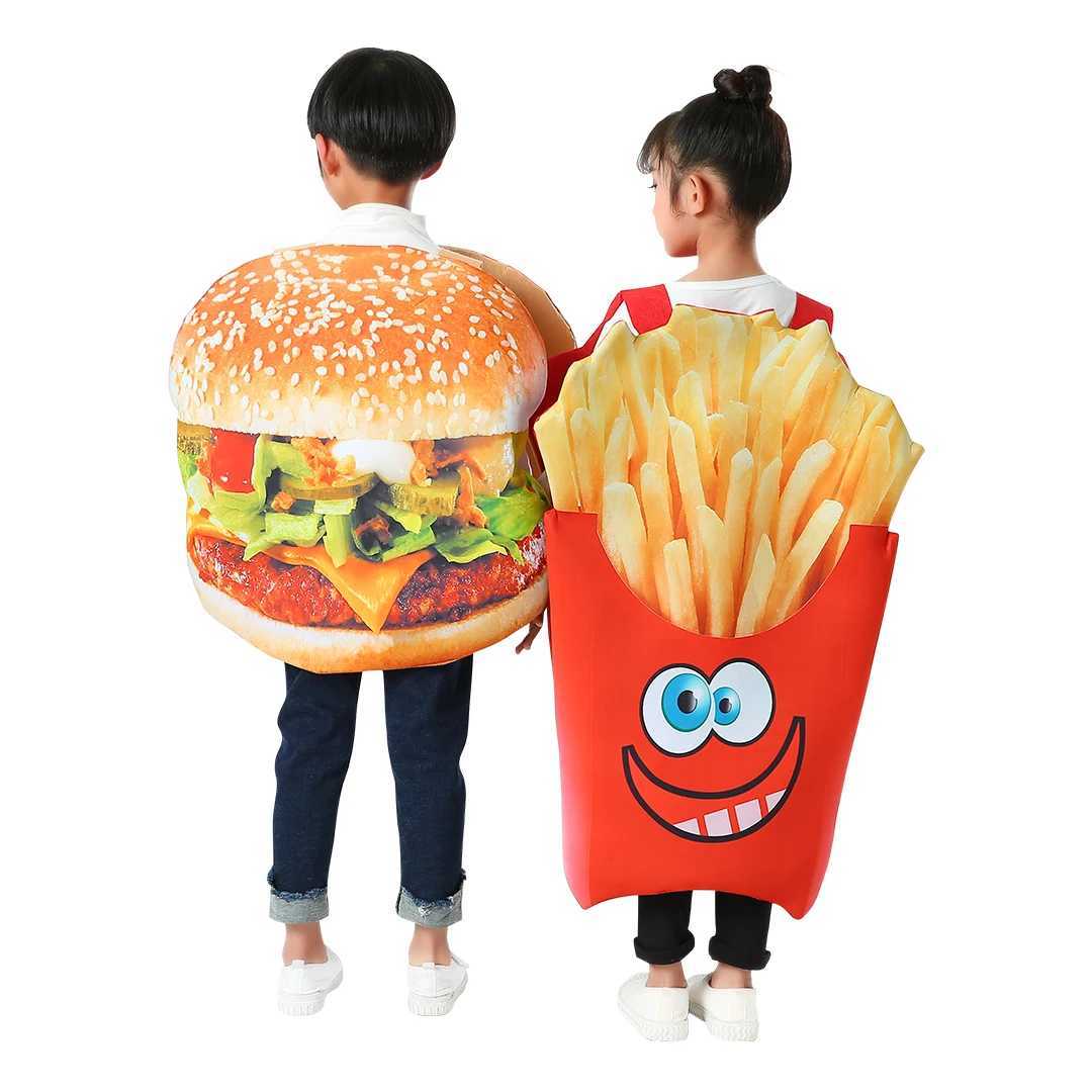 Halloween Costume Children Hamburg Costume French Fries Costume (Single piece) W250117