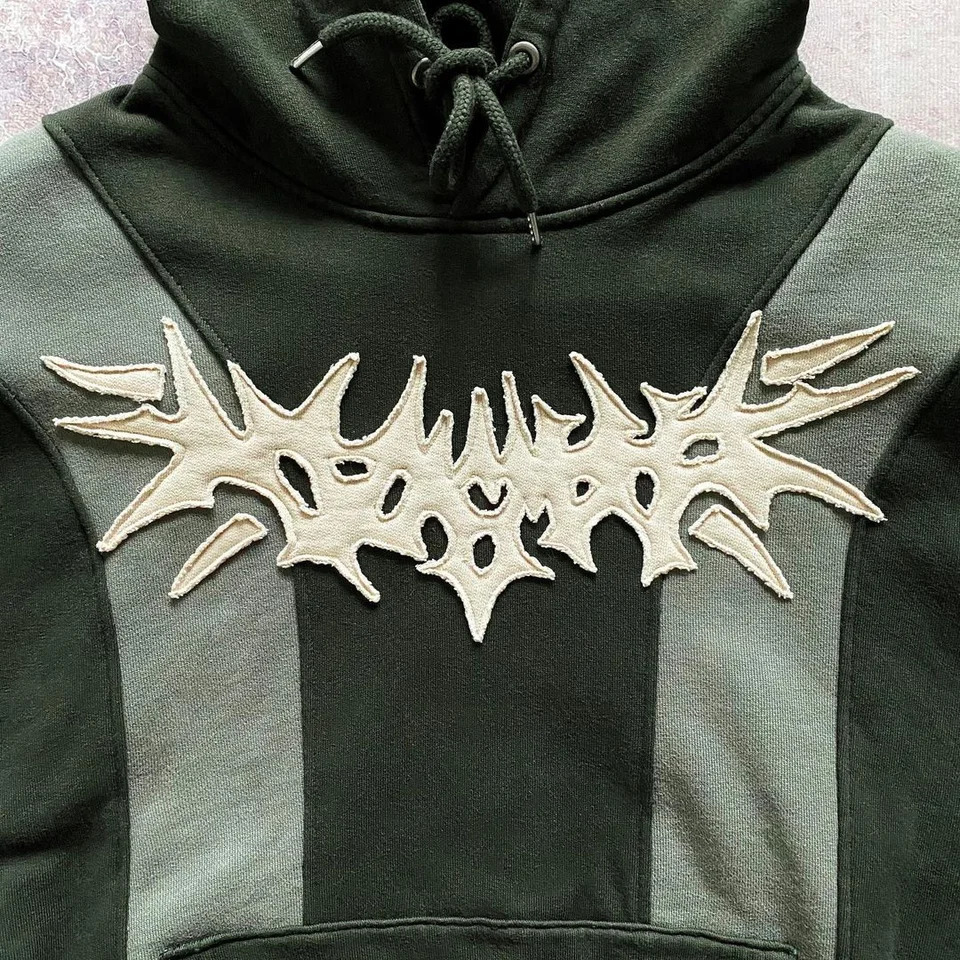 Y2k punk hiphop men sportswear hoodie Harajuku High Street Fashion and women embroidered pattern loose 250109Z