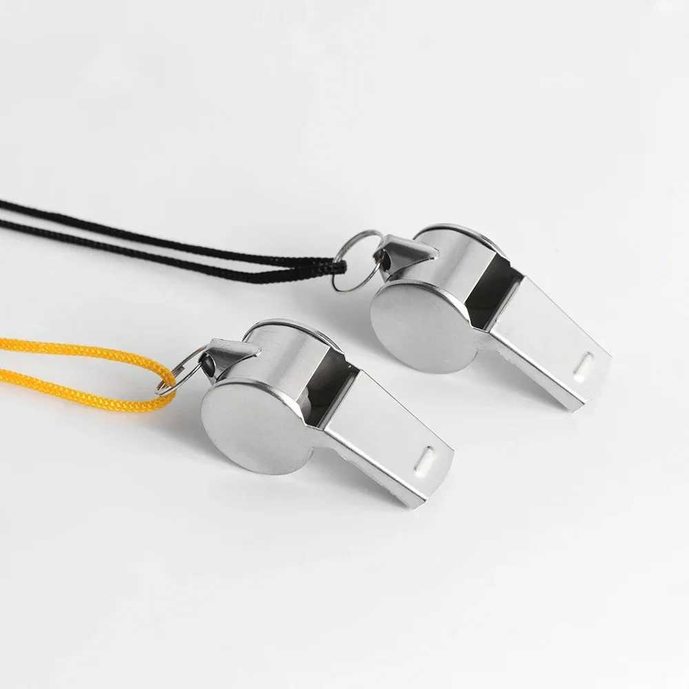 Metal Whistle Reference Sports Rugby Stainless Steel Whistle Football Basketball Party Training School Cheerleading ToolsW250121