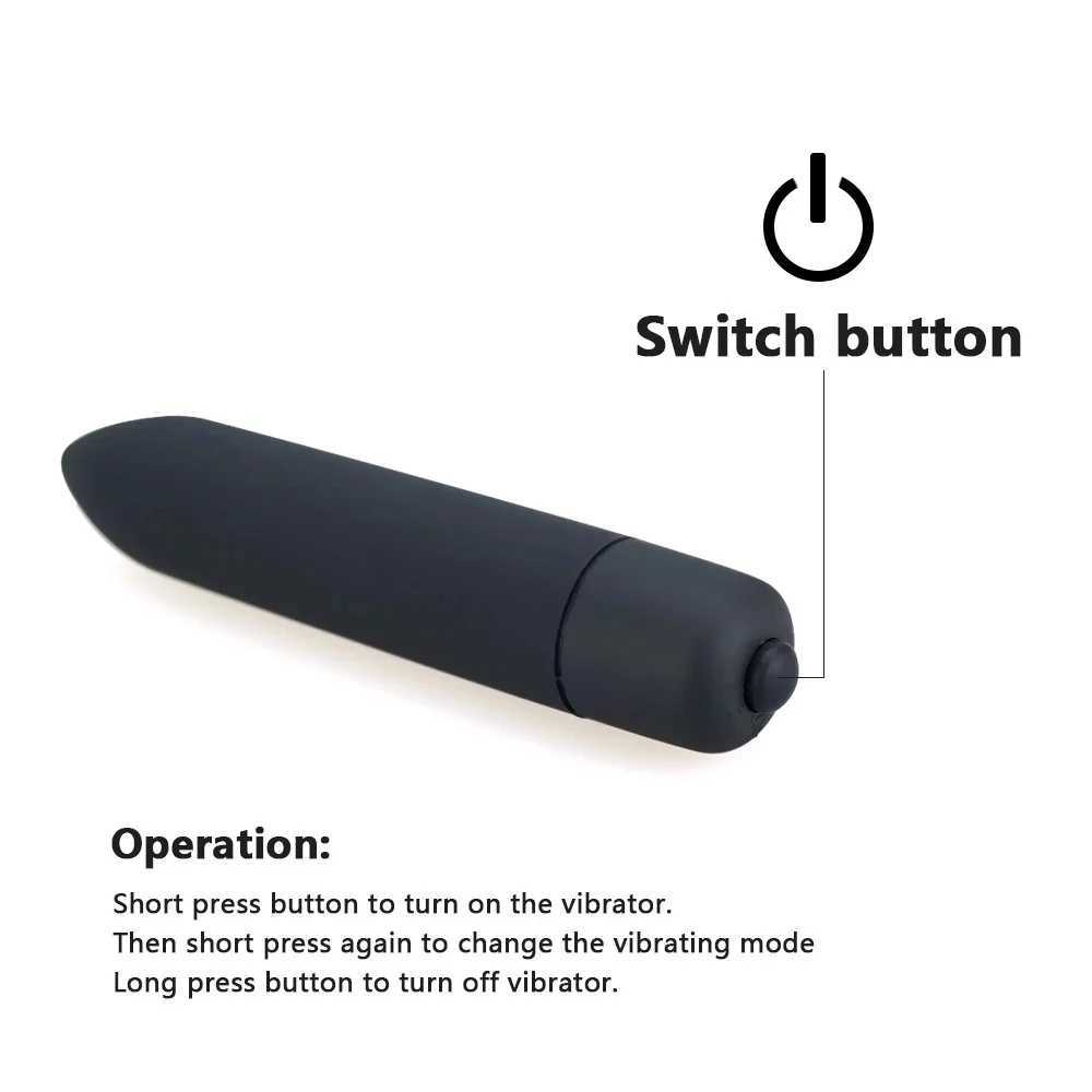 10 Climax Speed Modes Vibrate For Women Mini Bullet Vibrator Female Dildo Clitoris Stimulator Sex Toys Adults W250117