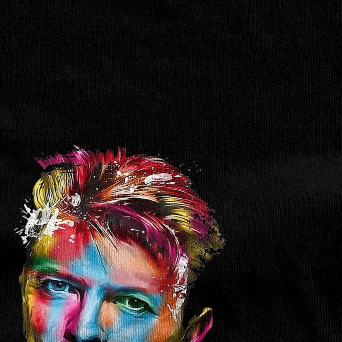 Mens Davids Bowied T-Shirts poped 00% Cotton Top Tees Summer Y2K Retro Short Sleeve T-Shirt O Neck Harajuku Pattern Tee Shirt W250117