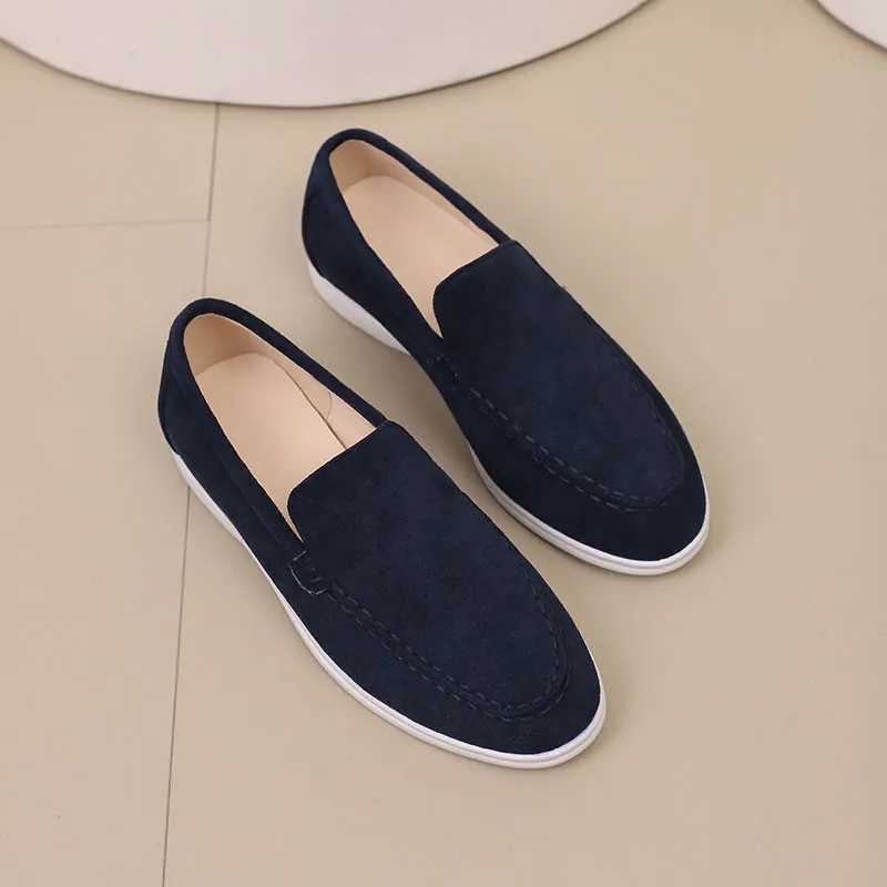 Loafers mens shoes large size flat bottom lazy shoesXJ250118