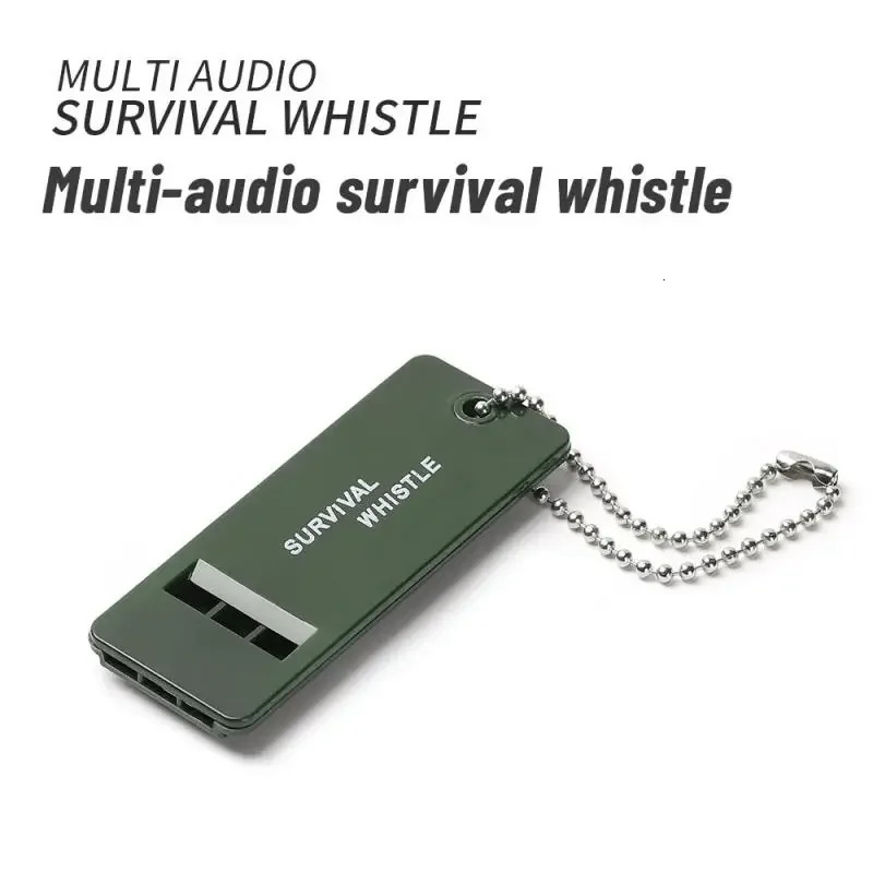 3Frequency Whistle High Decibel Survival Portable Keychain Camping Hiking Emergency Outdoor Tools 250107