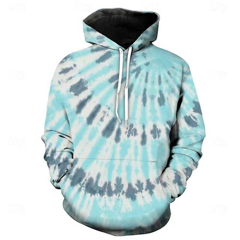Autumn New 3D Print Tie-dye Graphic Hoodie Men Women Oversize Sweatshirt Colorful Clothing Harajuku Y2K Pullover Casual Hooded W250117