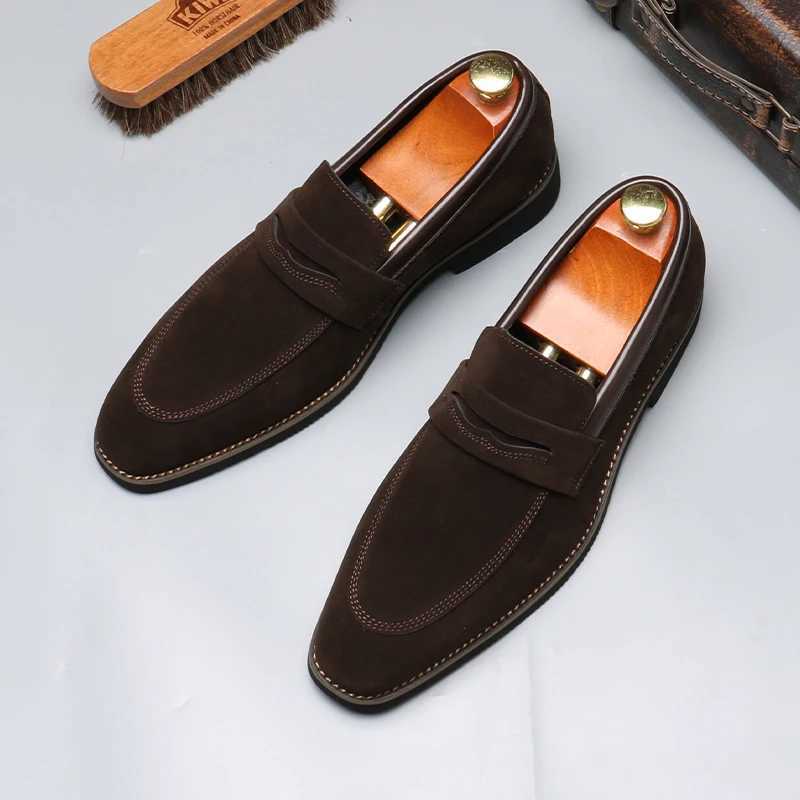 Mens Casual Business Shoes Mens Classic British Style Penny Loafers Fi Party Wedding Flats for MenXJ250118