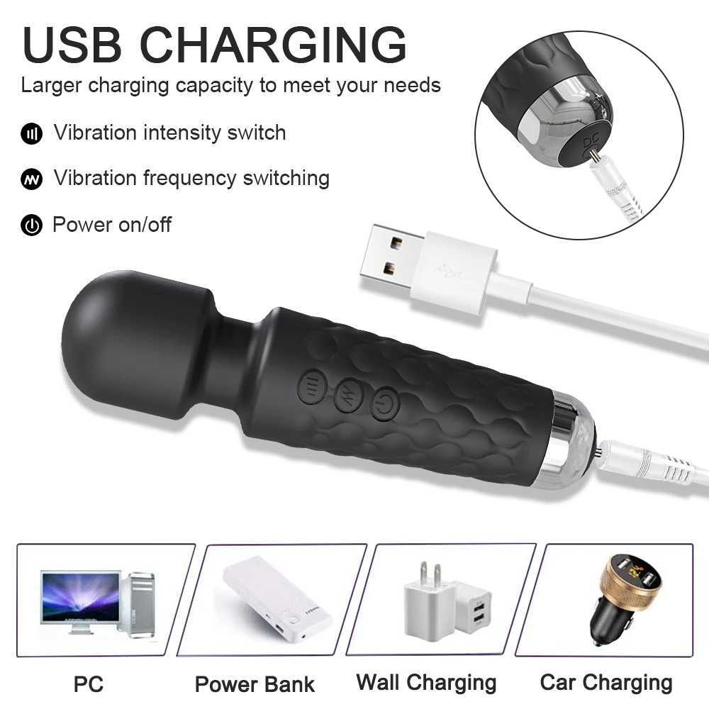 Mini 10 Speed AV Vibrators Magic Wand Vibrators Clitoral Stimulators Vaginal G-spot Massagers Womens Masturbators Sex Toys W250117
