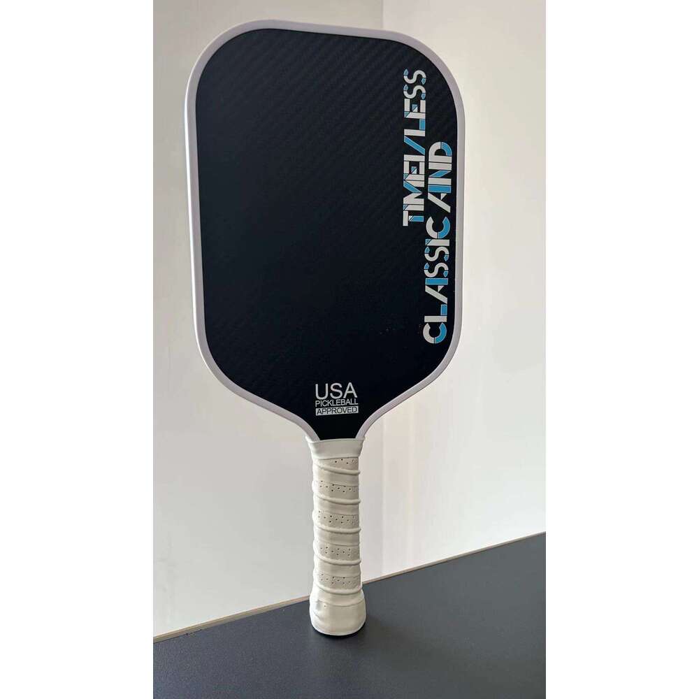 Hot Pressed Integrated K Original Carbon Cloth Fiber Material Pick Tennis Racket Classic Blue White Style Tournament Grade Adult Men And Women