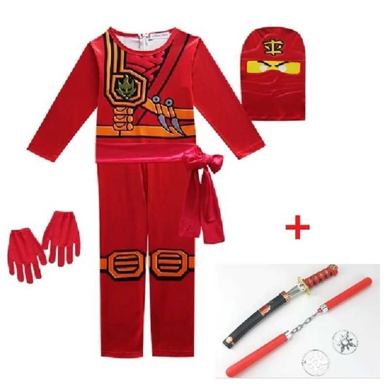 NINJA cosplay costume Boys and Girls Jumpsuit Set Halloween Christmas Advanced Latest Ninja Cosplay Costume Party W250117