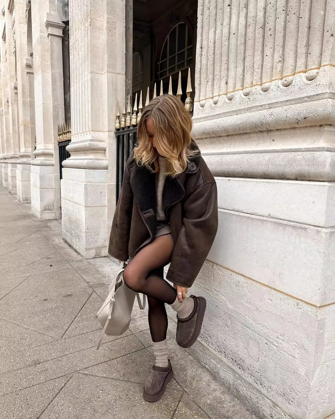 Winter fur coat for women fashionable and versatile lapel loose high-end casual jacket tops 250122