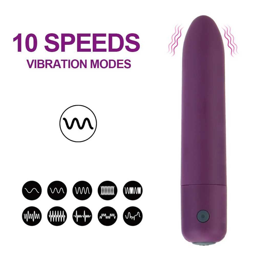 Strong Vibration Sex Toys for Women Dildo Vibrator 10 Speeds Powerful Mini Bullet Vibrator Clitoris Stimulator G-spot Massager W250117