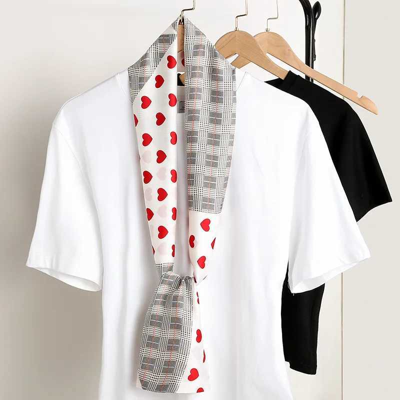Luxury red printed long scarf silk scarf womens spring neck tie Shl Wrs womens hair wrist scarf headscarf W250118