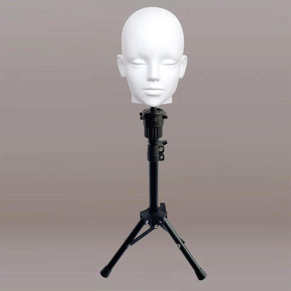 Wig Head Model Mannequin Dummy Wig Glasses Hat Display Stand Rack Hairpieces Stand Holder Head Model Wig Display with Stand 250114