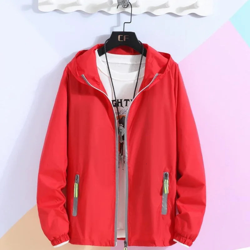 Men Women Teens Quick Dry AntiUV Thin UltraLight Reflective Camping Hiking Fishing Running Jacket Skin Coat Windbreaker S7XL 250122